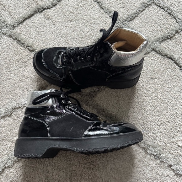 Kandahar black combat boots lace up Urban Hikers silver 38 / 7.5 - Picture 12 of 12